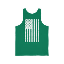 Load image into Gallery viewer, White Logo Unisex Jersey Tank