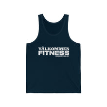 Load image into Gallery viewer, White Logo Unisex Jersey Tank