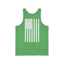 Load image into Gallery viewer, White Logo Unisex Jersey Tank