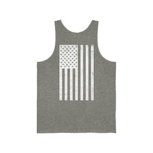 Load image into Gallery viewer, White Logo Unisex Jersey Tank