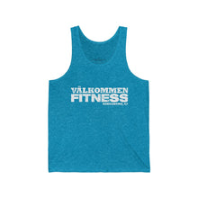 Load image into Gallery viewer, White Logo Unisex Jersey Tank