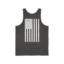 Load image into Gallery viewer, White Logo Unisex Jersey Tank