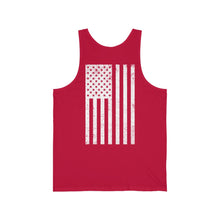 Load image into Gallery viewer, White Logo Unisex Jersey Tank