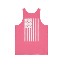 Load image into Gallery viewer, White Logo Unisex Jersey Tank