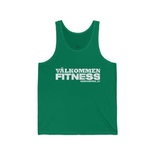 Load image into Gallery viewer, White Logo Unisex Jersey Tank