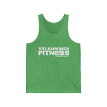 Load image into Gallery viewer, White Logo Unisex Jersey Tank