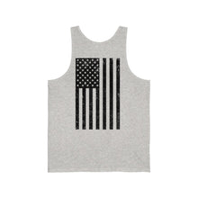 Load image into Gallery viewer, Valkommen W/ Flag Black Unisex Jersey Tank