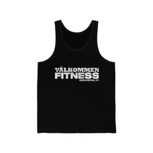 Load image into Gallery viewer, White Logo Unisex Jersey Tank