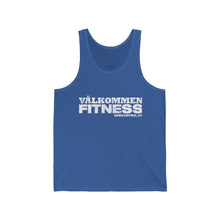 Load image into Gallery viewer, White Logo Unisex Jersey Tank