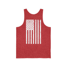 Load image into Gallery viewer, White Logo Unisex Jersey Tank