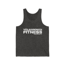 Load image into Gallery viewer, White Logo Unisex Jersey Tank