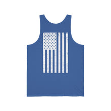 Load image into Gallery viewer, White Logo Unisex Jersey Tank