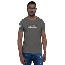 Load image into Gallery viewer, Short-Sleeve Unisex T-Shirt - VFIT-White Logo
