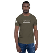 Load image into Gallery viewer, Short-Sleeve Unisex T-Shirt - VFIT-White Logo