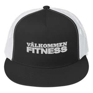 Black /Black Black/White Trucker Cap- Valkommen Fitness