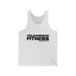 Valkommen W/ Flag Black Unisex Jersey Tank
