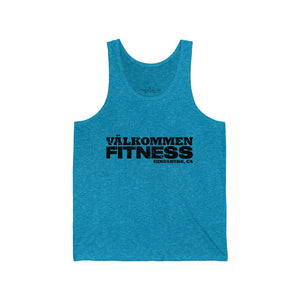 Valkommen W/ Flag Black Unisex Jersey Tank