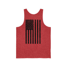 Load image into Gallery viewer, Valkommen W/ Flag Black Unisex Jersey Tank
