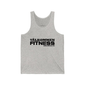 Valkommen W/ Flag Black Unisex Jersey Tank