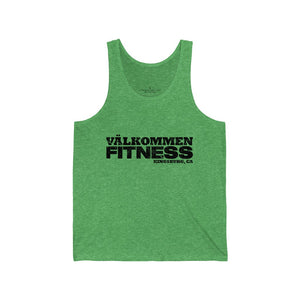 Valkommen W/ Flag Black Unisex Jersey Tank