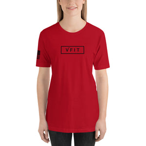 Short-Sleeve Unisex T-Shirt - VFIT Black Logo