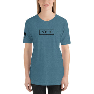 Short-Sleeve Unisex T-Shirt - VFIT Black Logo