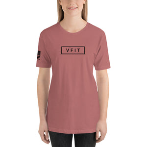 Short-Sleeve Unisex T-Shirt - VFIT Black Logo