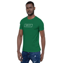 Load image into Gallery viewer, Short-Sleeve Unisex T-Shirt - VFIT-White Logo
